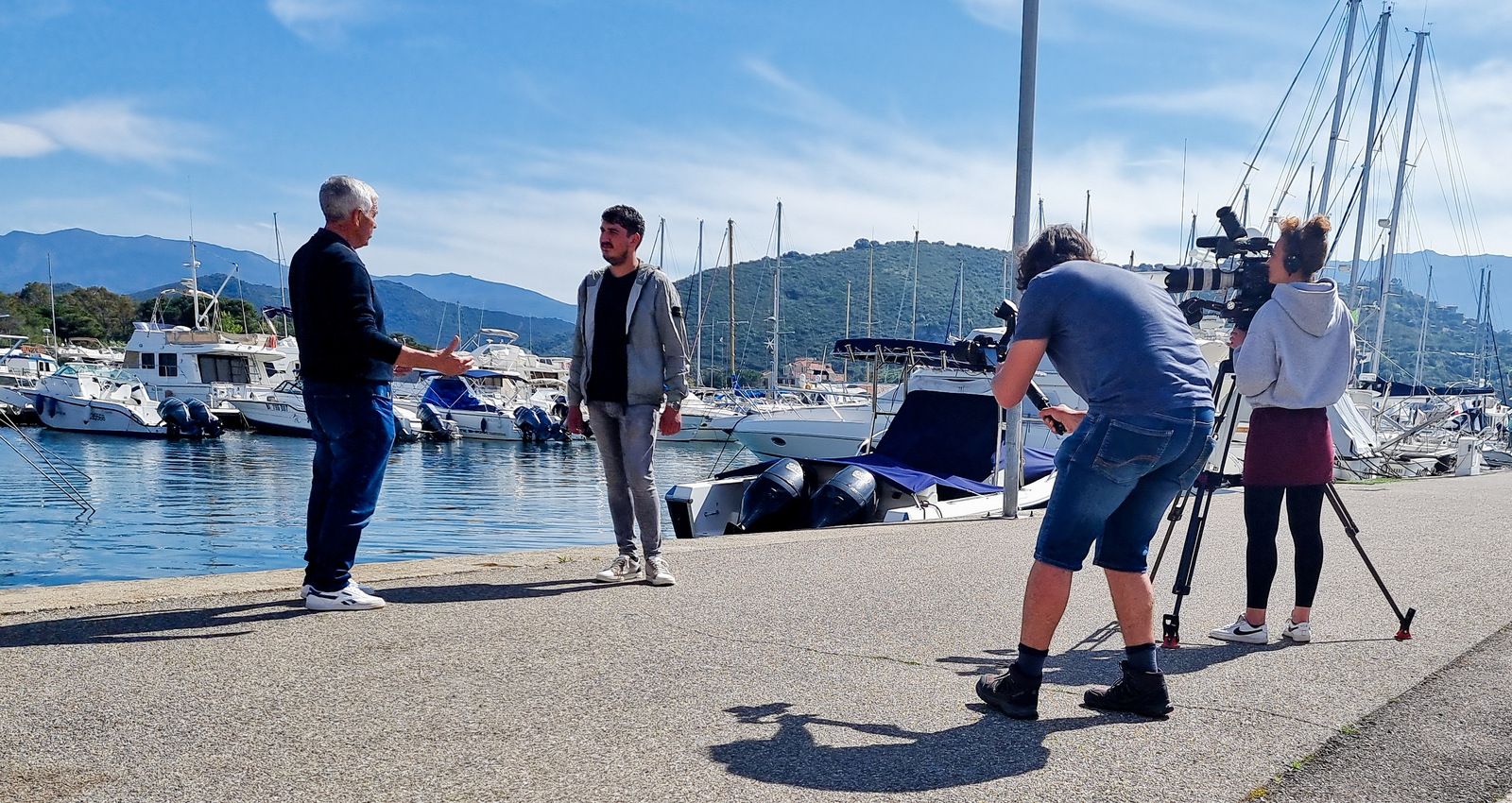 Tournage sur le port (2)